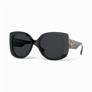 Versace Sunglasses w/COA Black & Gold Frames New